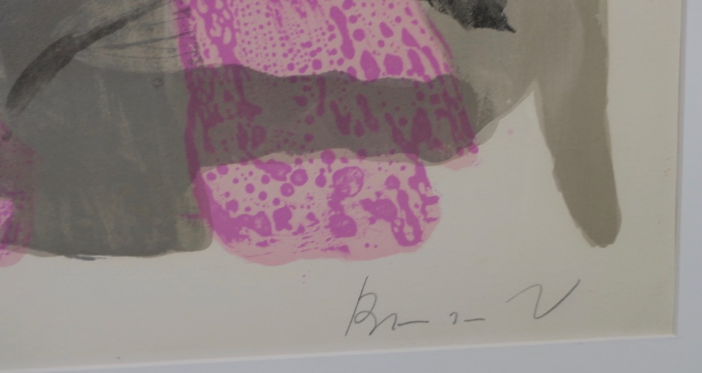 Bram van Velde: Litho, Z.T. - Ingelijst kopen? Bied vanaf 250!