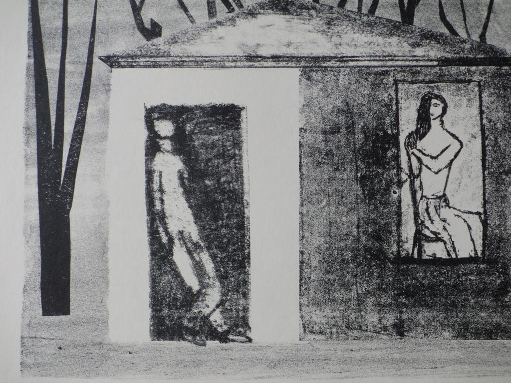 Wally Elenbaas, Wachtenden, Litho kopen? Bied vanaf 45!