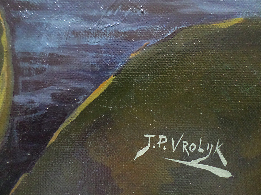 J.P. Vrolijk - Plasgezicht, olieverf op doek (ingelijst, zeer groot) kopen? Bied vanaf 150!