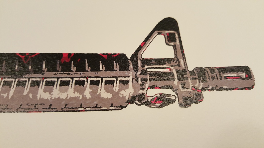 DEATH NYC Lithografie "M16 RED" 2013 kopen? Bied vanaf 25!