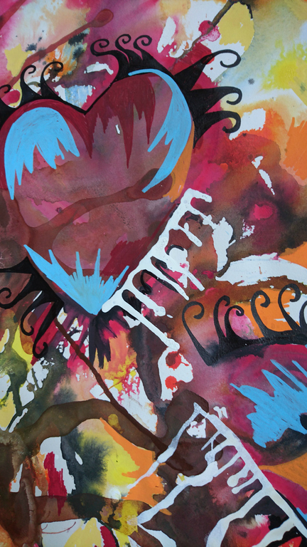 Zippora Meijer    Hidden Muse   acrylinkt op 220 grams aquarelpapier kopen? Bied vanaf 1!