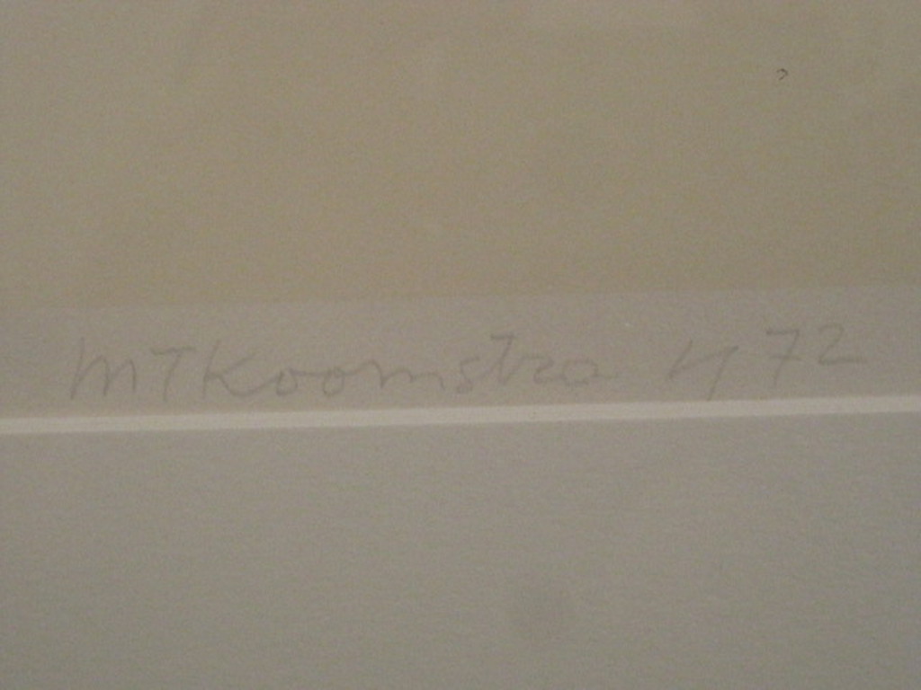 Metten Koornstra 1912-1978 - grote lithografie "2 peren" gesigneerd 1972  kopen? Bied vanaf 1!