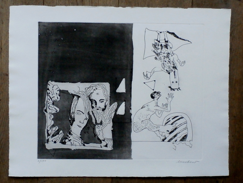 Lucebert - ets: derde gezicht - gesigneerd - 1975 kopen? Bied vanaf 250!