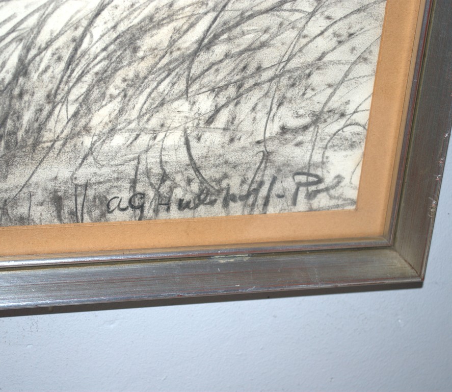 A.G.Hulshoff Pol - leerling Piet Mondriaan - grote tekening kopen? Bied vanaf 45!