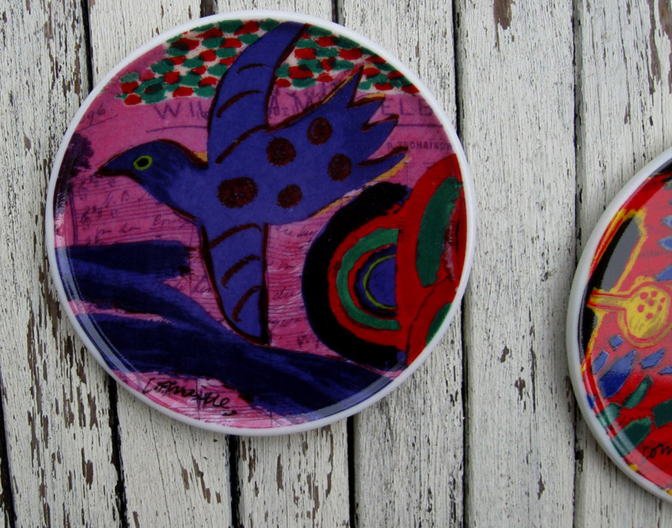 Corneille - 4 gave porseleinen onderzetters kopen? Bied vanaf 25!