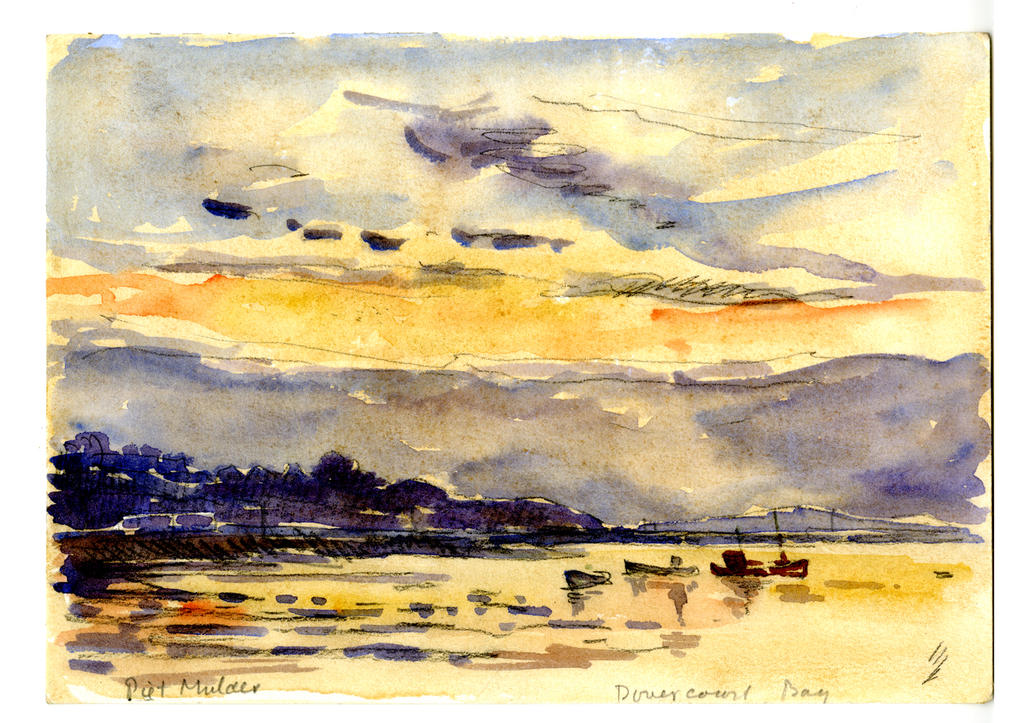 Piet Mulder, aquarel Dovercourt Bay, Engeland kopen? Bied vanaf 25!