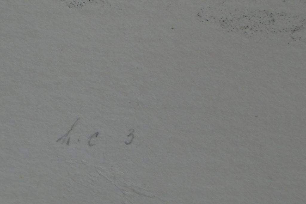 Joop Moesman, Litho "Op wacht". kopen? Bied vanaf 50!