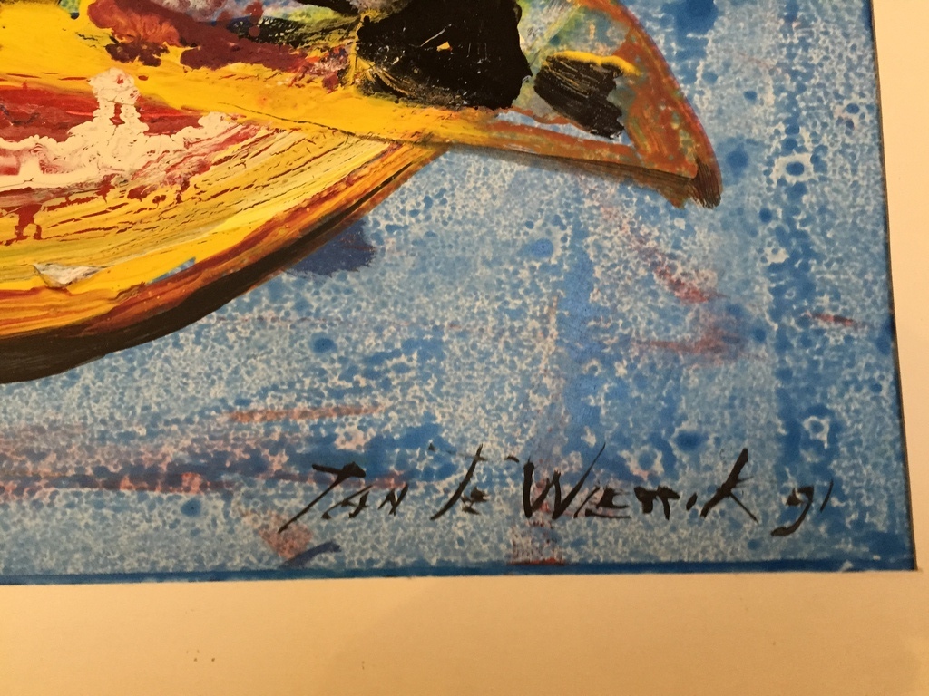 JAN TE WIERIK  Origineel werk Gemengde technieken kopen? Bied vanaf 1!