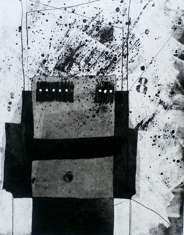 Jan Naezer - abstracte ets - 1980 kopen? Bied vanaf 20!