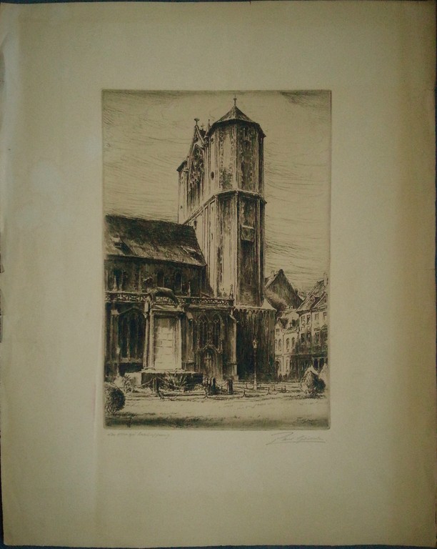 PAUL GEISSLER - Ets - Handgesigneerd - 1920 kopen? Bied vanaf 10!