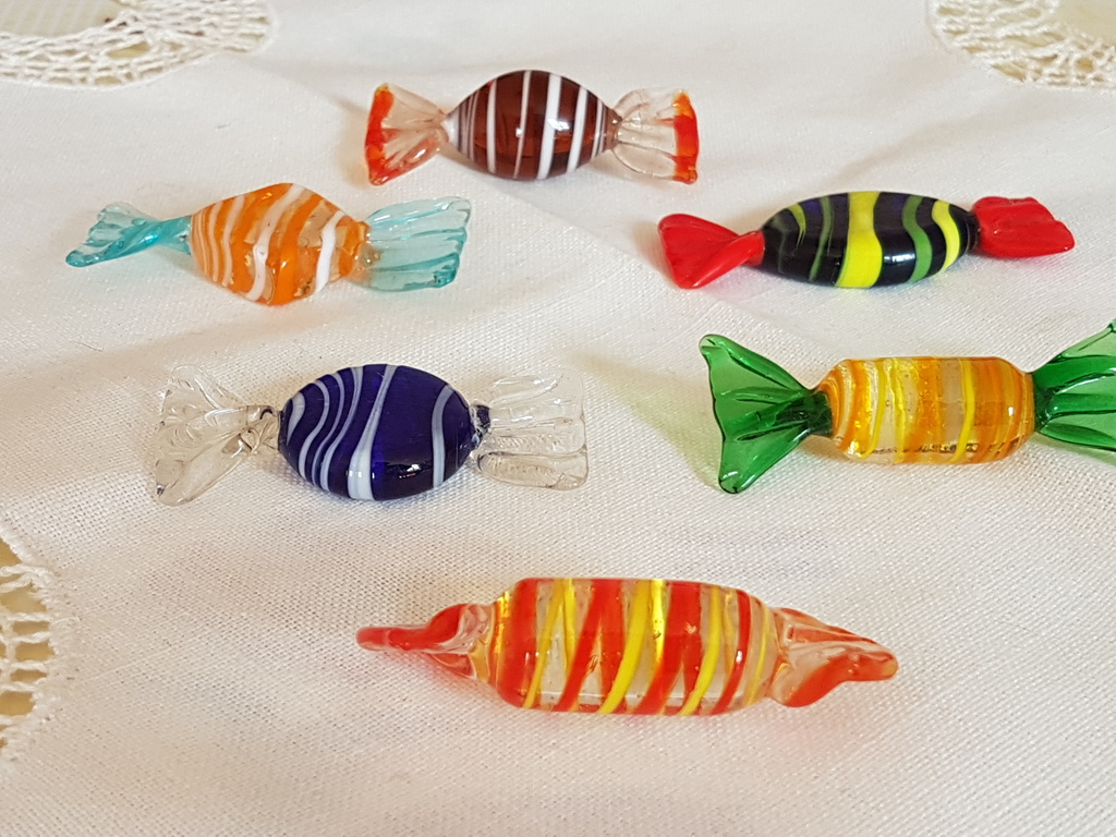 Murano snoep set van 6 pz kopen? Bied vanaf 1!