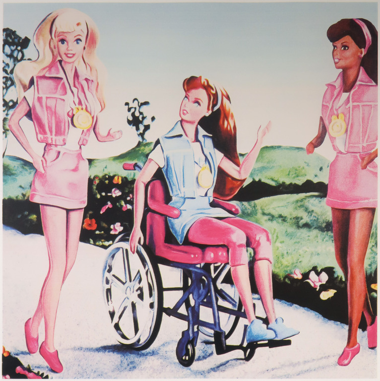 Rob Scholte: Zeefdruk, 3 gratieën - Ingelijst kopen? Bied vanaf 200!