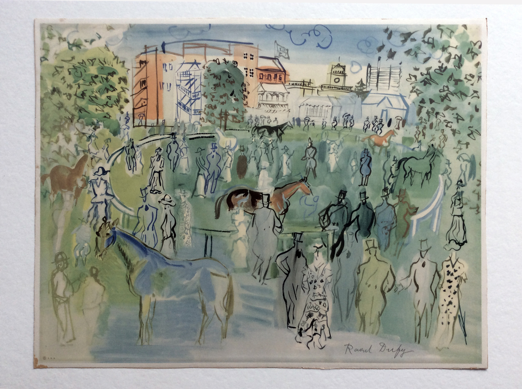 Raoul Dufy - Le Paddock, Ascot - offset lithografie kopen? Bied vanaf 125!