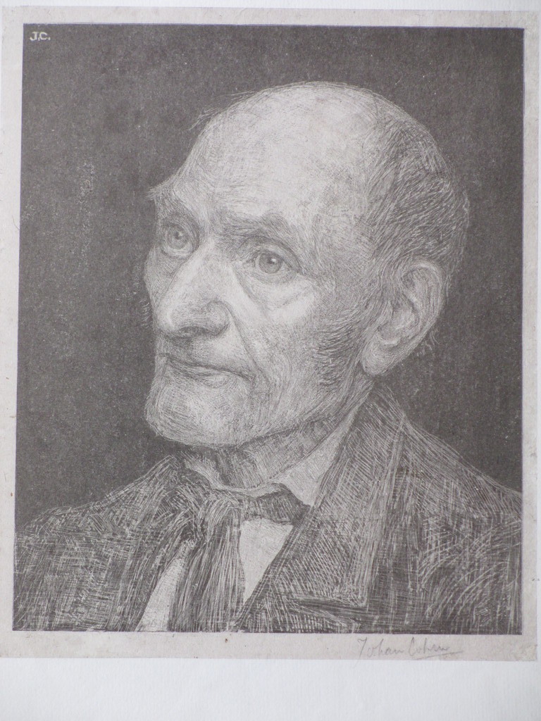Johan Cohen, Portret oude man, Litho kopen? Bied vanaf 1!