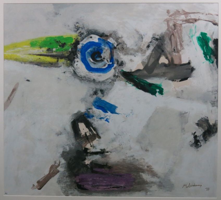 Nico Molenkamp: Zeefdruk, Vogel (Groot) verkocht voor € 200!