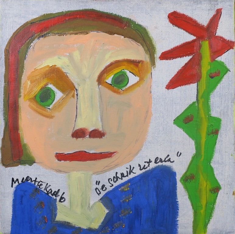 Meertje Kaal: Olieverf op doek, De schrik zit erin - Ingelijst kopen? Bied vanaf 1!