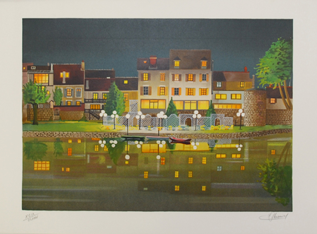 Jean-Luc Lecoindre: Lithografie op handgeschept papier, Quai des orfévres kopen? Bied vanaf 30!