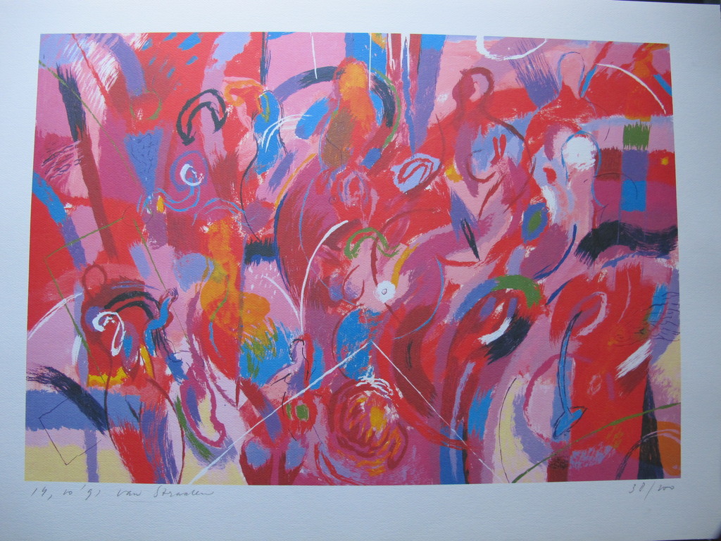 Frans van Straalen, zeefdruk verkocht voor € 35!