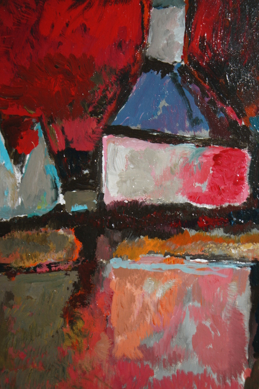 MODERN ABSTRACT STADSGEZICHT door PIETER SCHOUTEN kopen? Bied vanaf 175!