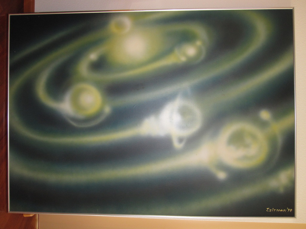 Mooi groot origineel werk van Johan Zitman ingelijst in Aluminium lijst kopen? Bied vanaf 75!
