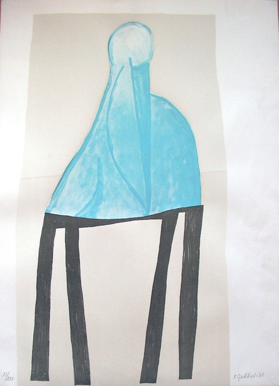 Klaas Gubbels: Kleurenlitho/zeefdruk- zeldzaam!! verkocht voor € 299!