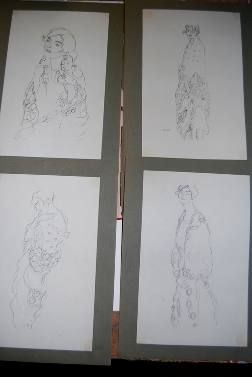 Gustav Klimt, Zehn Handzeichningen, 1922, Wenen, zeldzaam verkocht voor € 270!