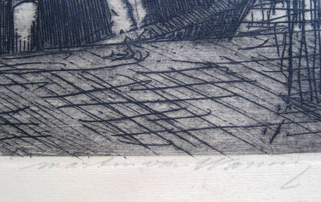 Ets Martin van Waning -Gezicht op Dordrecht kopen? Bied vanaf 55!