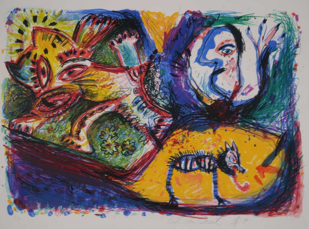 Rik van Iersel: Litho, Fantasievoorstelling verkocht voor € 50!
