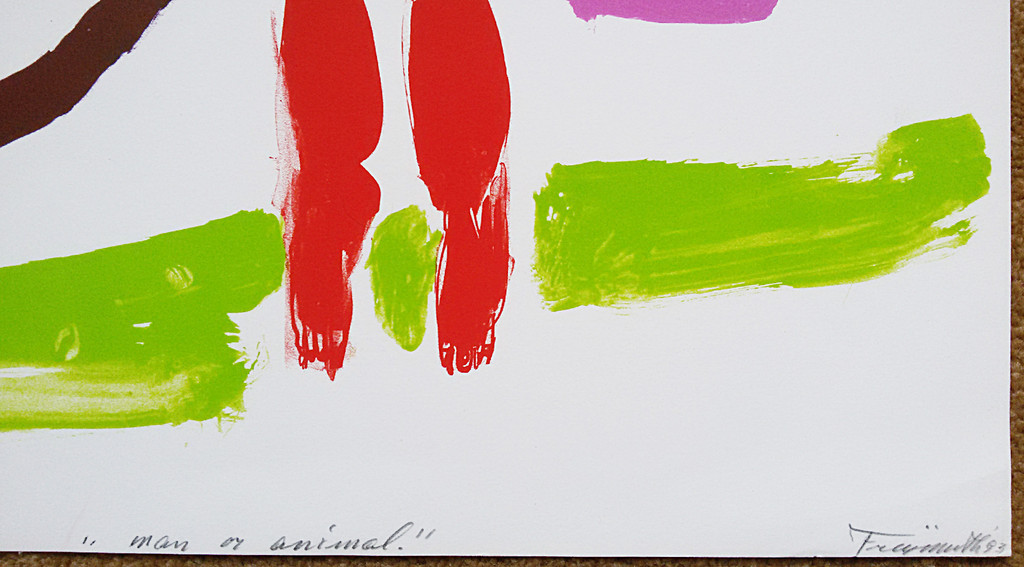 Alphons Freymuth - Man or animal, zeefdruk kopen? Bied vanaf 50!