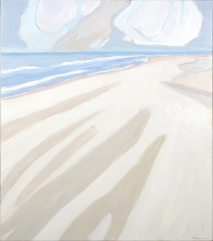 Paul Overhaus: Acryl op doek, Verwaaid strand - Ingelijst kopen? Bied vanaf 250!