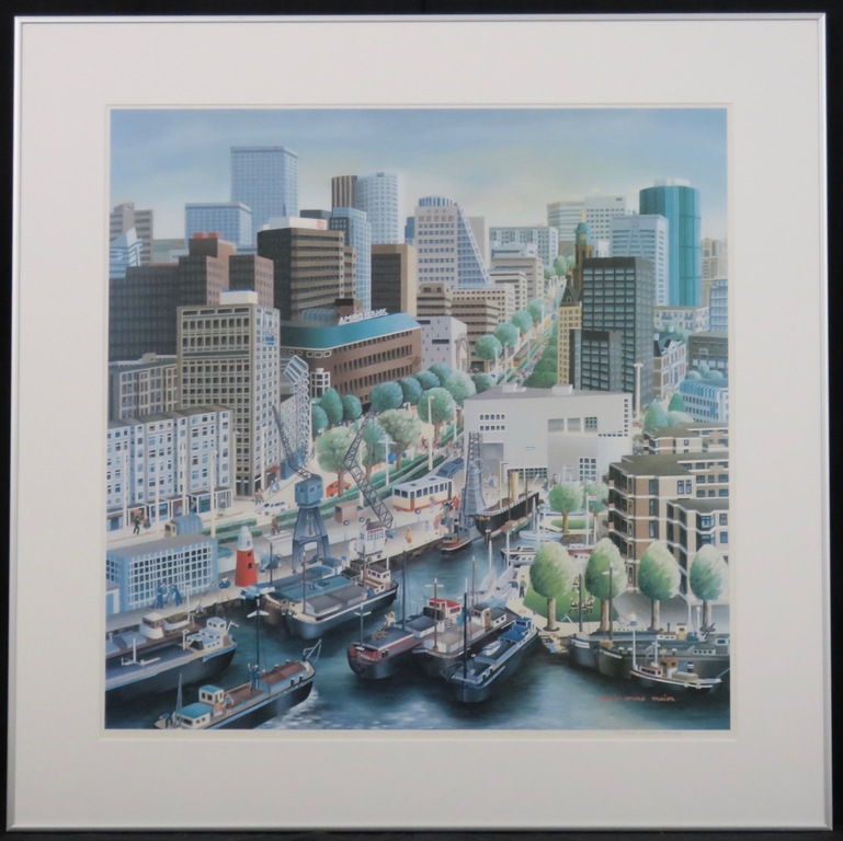 Maria-Anne Meier: Offsetdruk, AMRO bank vooruit - Ingelijst kopen? Bied vanaf 1!