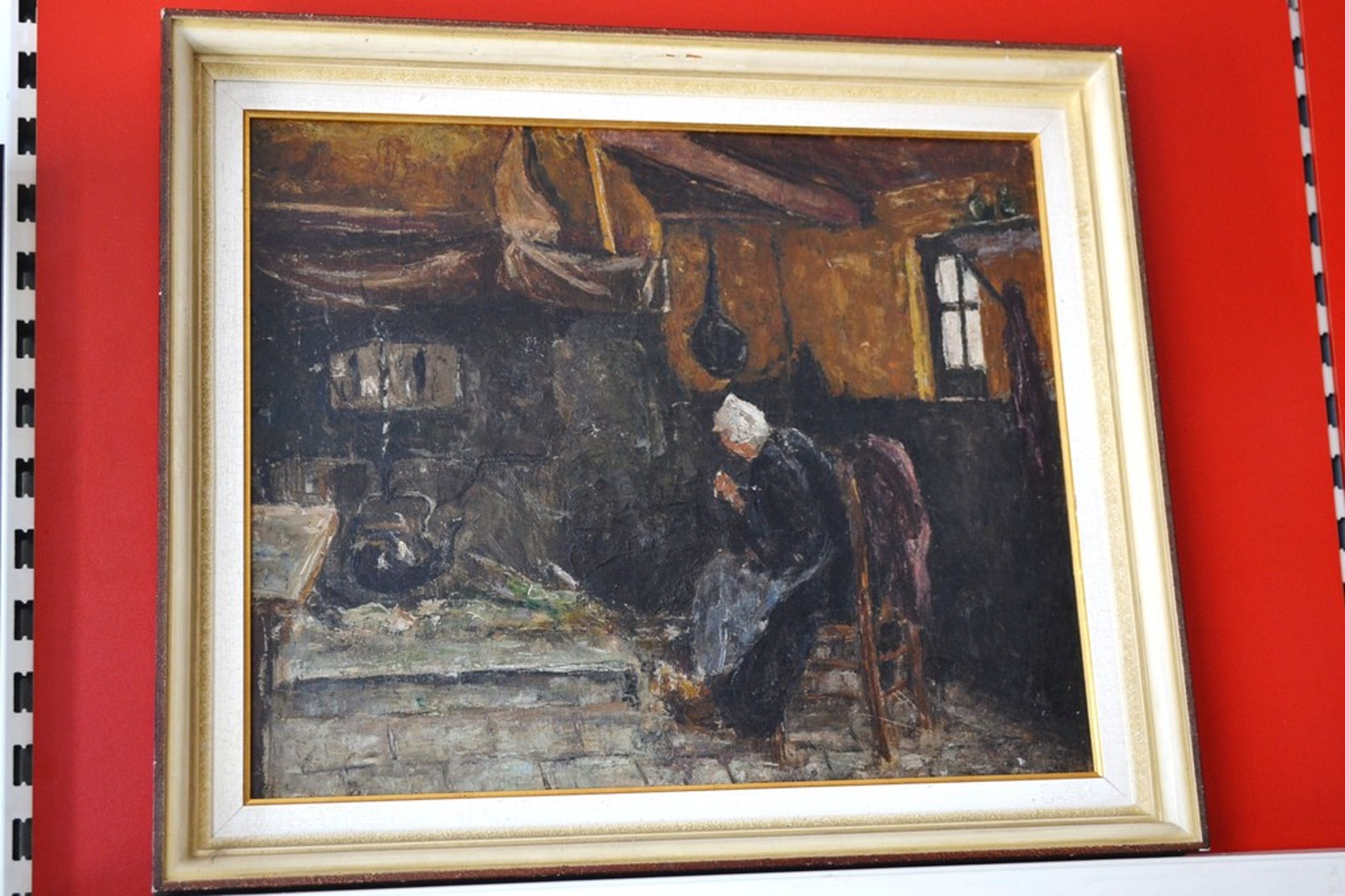 Auguste Steenacker Oil on Canvas Painting wonderfull see it!! kopen