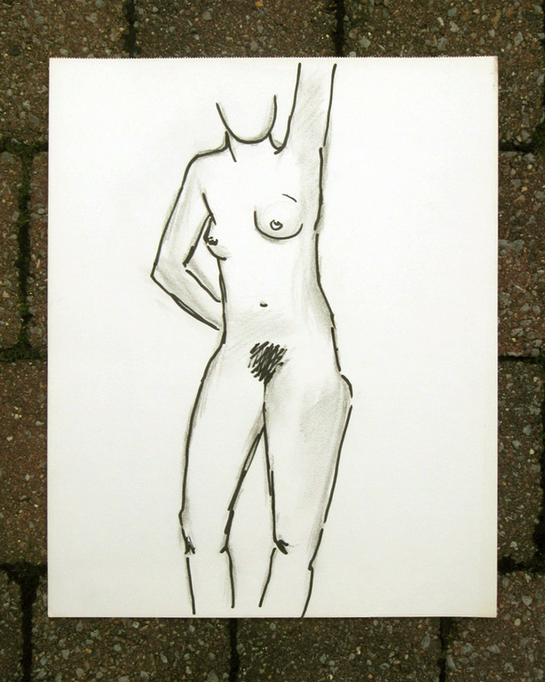 Staand vrouwelijk naakt - pen en potlood - Irene Joffroy ca. 1965  kopen? Bied vanaf 30!