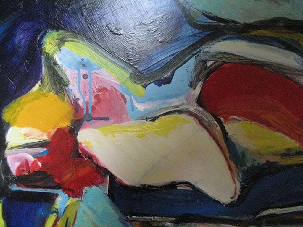 Jos van Beek acryl op paneel Formidabele kracht kopen? Bied vanaf 150!