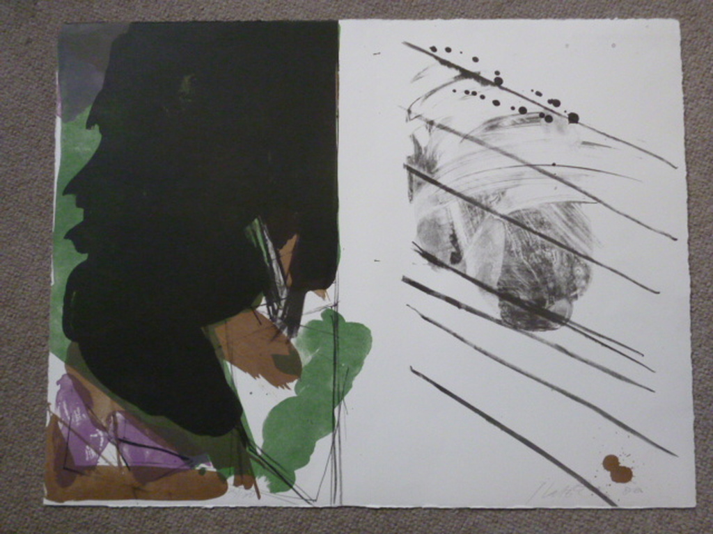 Ger Lataster - kleurenlitho - Abstract verkocht voor € 70!