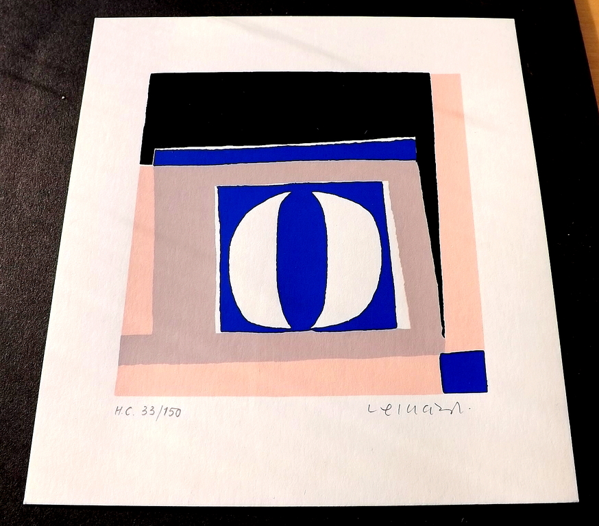 Ermanno Leinardi - 3 abstracte geometrische gesigneerde litho's - 1985 kopen? Bied vanaf 1!