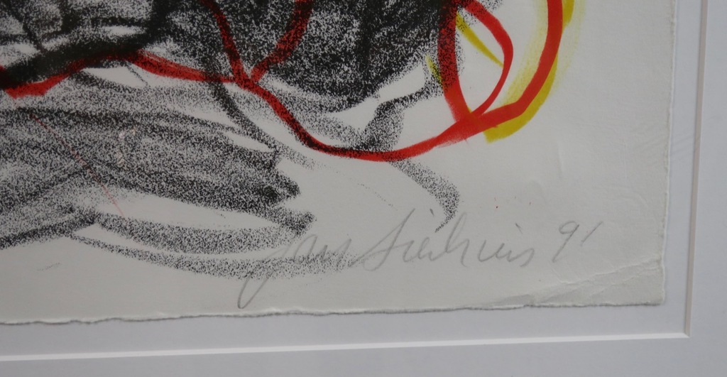 Jan Sierhuis: Litho, Flamenco - Ingelijst kopen? Bied vanaf 60!