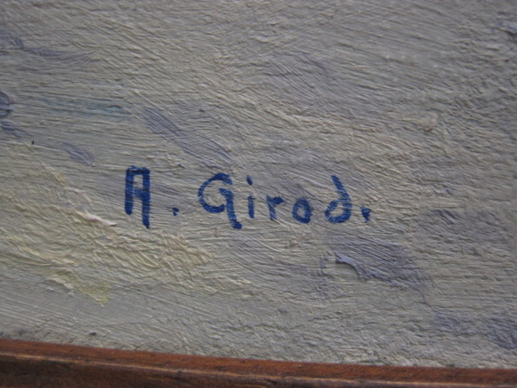 Alexandre Girod 1889-1929 olieverf "Winters landschap" omstreeks 1910 kopen? Bied vanaf 1!