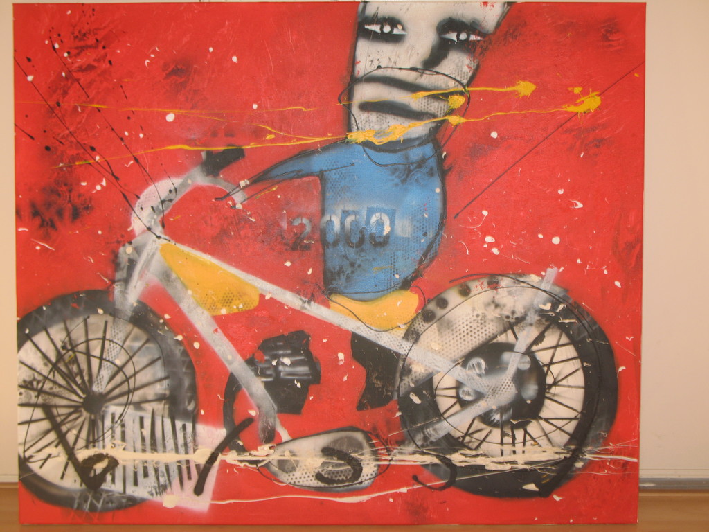 Herman Brood origineel schilderij "Motor (2000)" 100x120 kopen? Bied vanaf 2500!