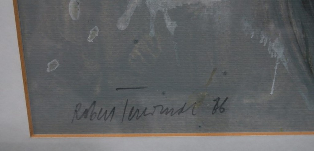 Robert Terwindt: Gemengde techniek, Z.T. - Ingelijst kopen? Bied vanaf 60!