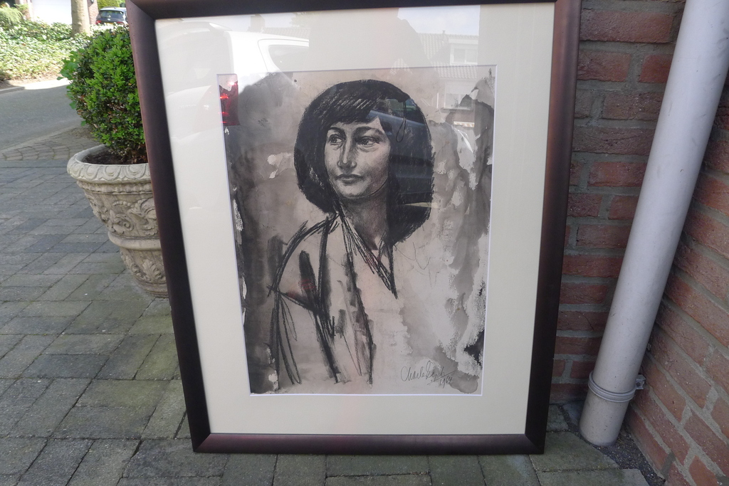 Charles Eyck Portret van een vrouw (waarschijnlijk zijn echtgenote) verkocht voor € 200!