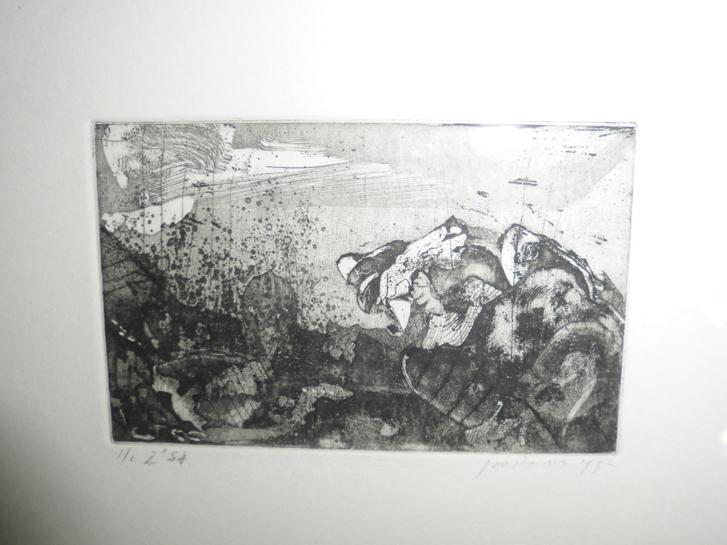 Jan Prins : 4 Kleine Ingelijste Grafiekjes : Sillevens kopen? Bied vanaf 40!