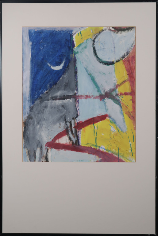 Lex Grote: Gouache, De nacht - Ingelijst kopen? Bied vanaf 70!