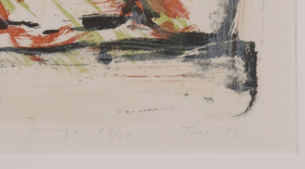 Theo Elfrink: Litho, Grosage - Ingelijst kopen? Bied vanaf 1!