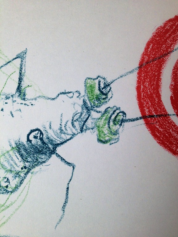 Alain Teister : Kleurenlitho , zonder titel naar mierengedicht Remco Campert kopen? Bied vanaf 1!