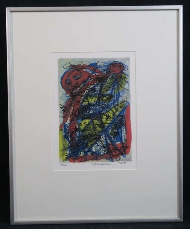 Henk Hesselius: Litho, Experimenteel universum II - Ingelijst kopen? Bied vanaf 20!