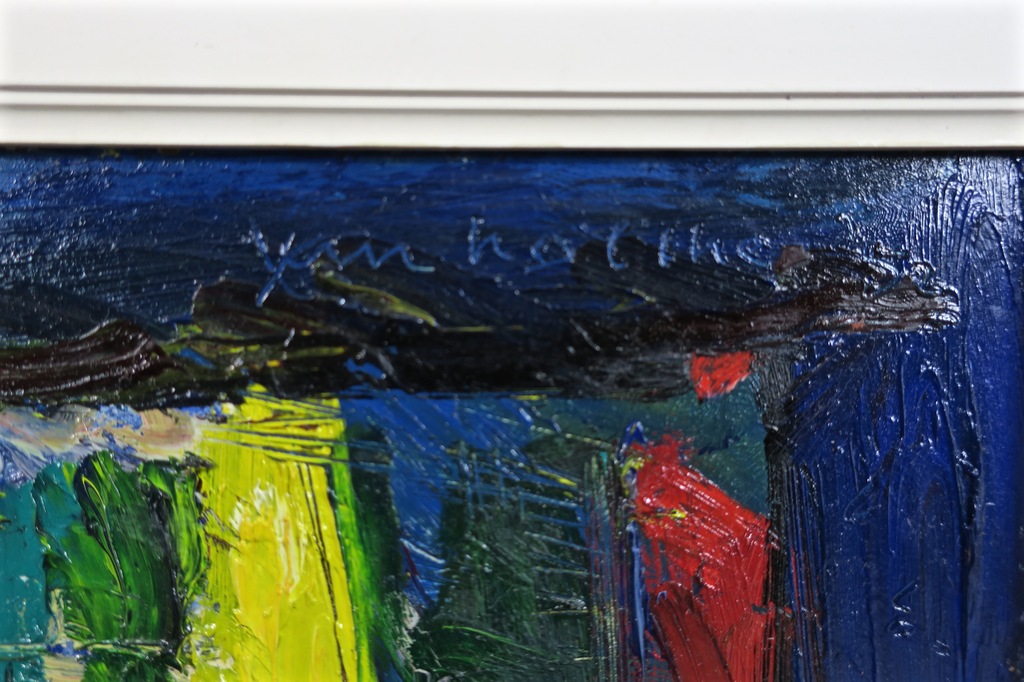 Jan van Holthe: Olieverf op board, Fenetre - Ingelijst kopen? Bied vanaf 40!