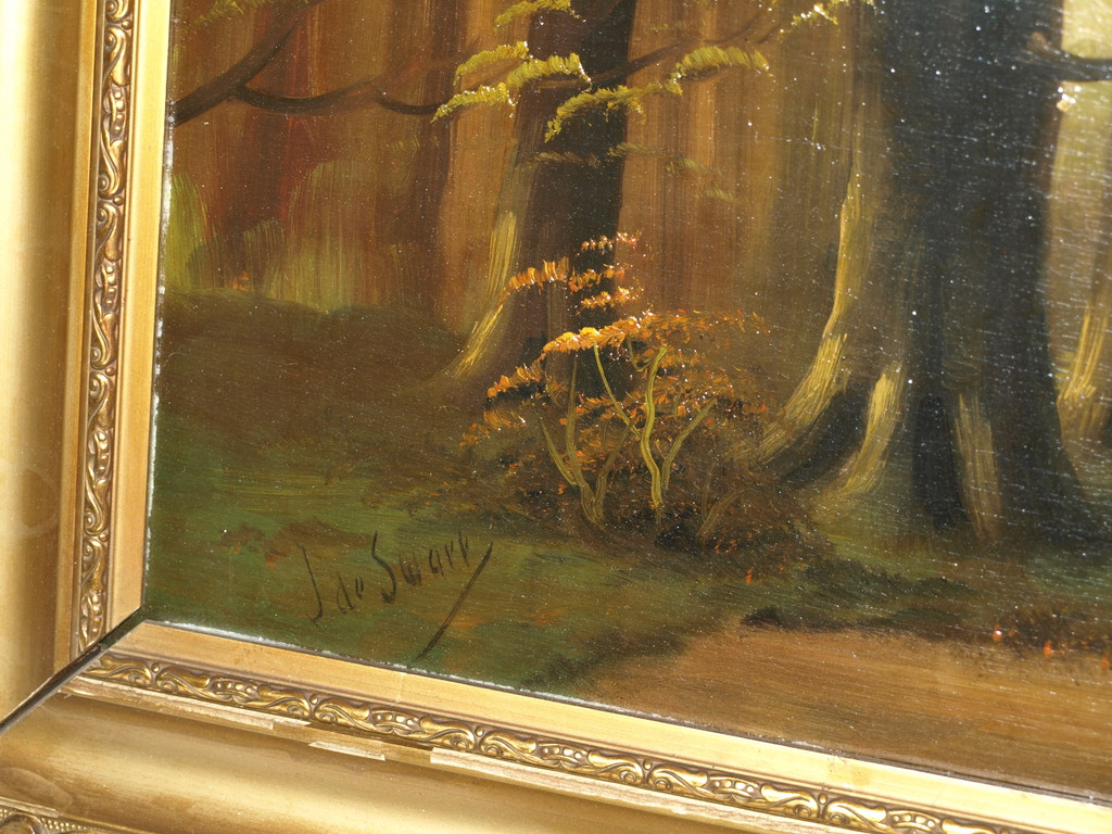 J. de Swart – Olieverf op hout – Zomerlandschap - Gesigneerd & ingelijst–ca 1965 kopen? Bied vanaf 35!