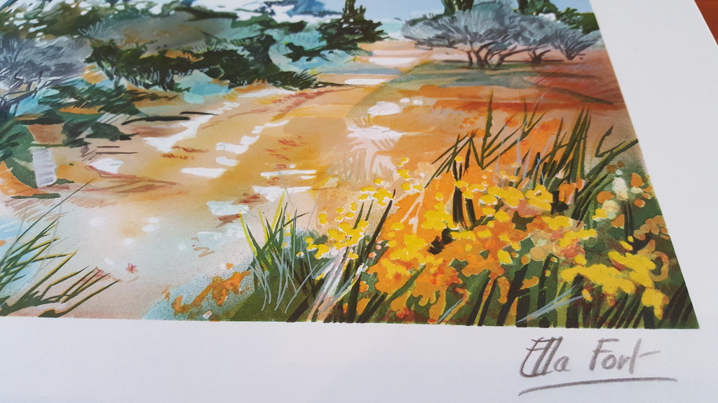 Ella Fort, Zuidelijk berglandschap, Schitterende Kleuren Lithografie kopen? Bied vanaf 1!