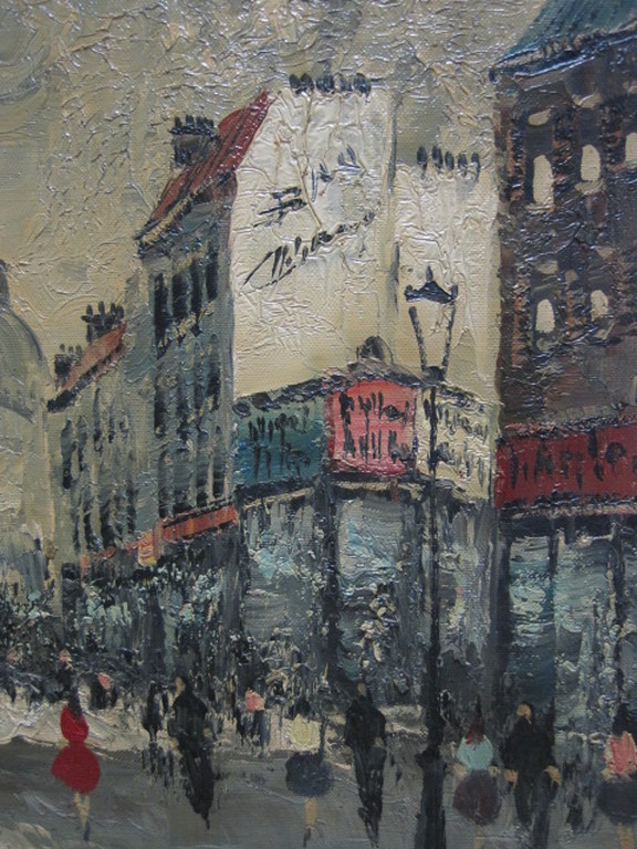 oud olieverfschilderij "Parijs Champs Elysees" gesigneerd omstreeks 1930 kopen? Bied vanaf 1!